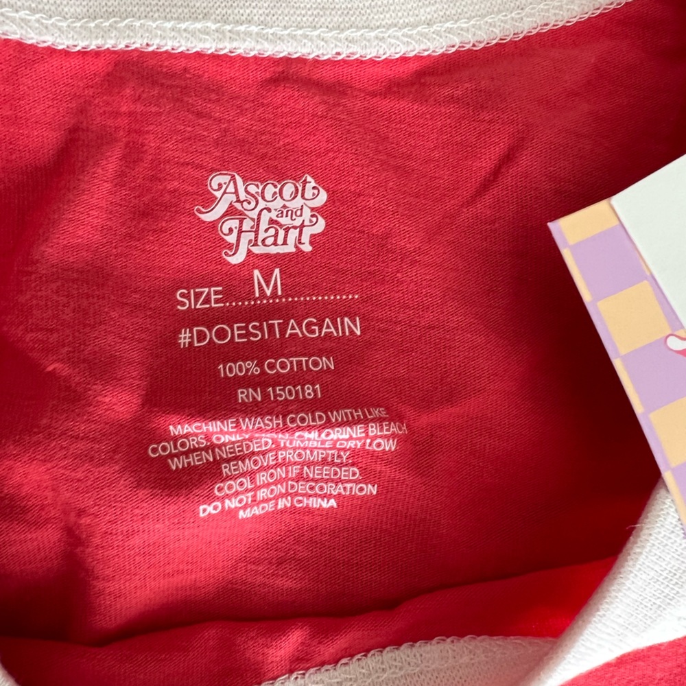 Ascot and hart retro Santa Cruz T-shirt Sz Med - Picture 2 of 3